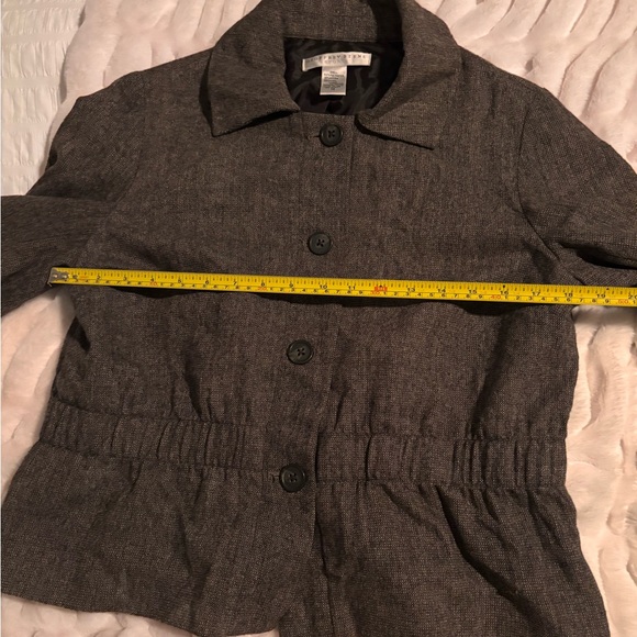 Geoffrey Beene Dark Brown Textured Light Jacket - Picture 7 of 10